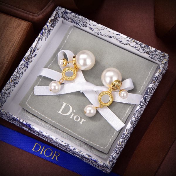 Dior new letter earrings metallic counterattack version of the letter trendy style