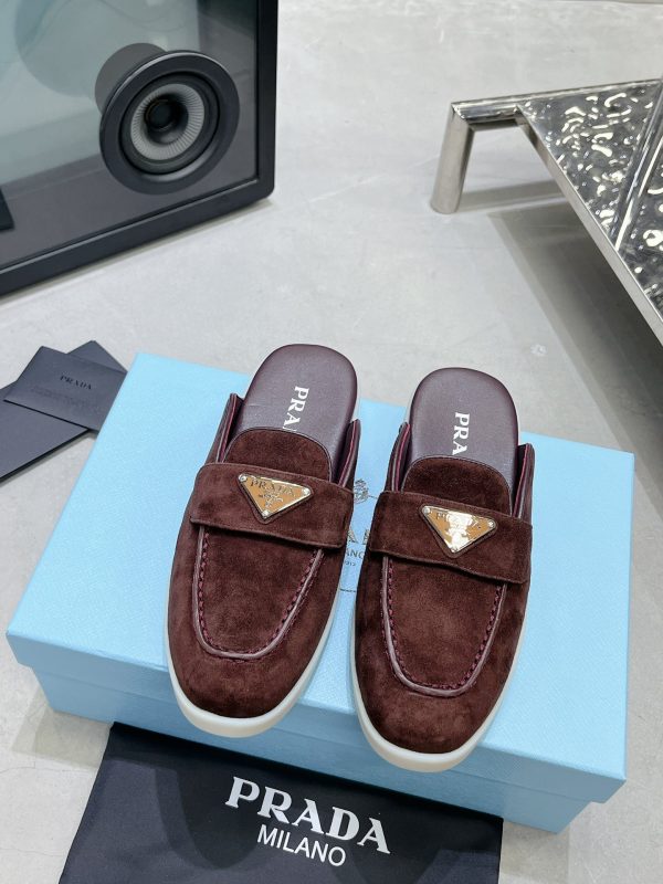 Couples Prada 2023 latest loafers half slippers G