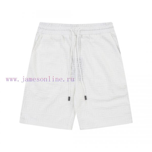 ️   FENDI Double FF Jacquard Towel Pants Elastic2024SS new knitted shorts, customized fabric 3fem4vbq