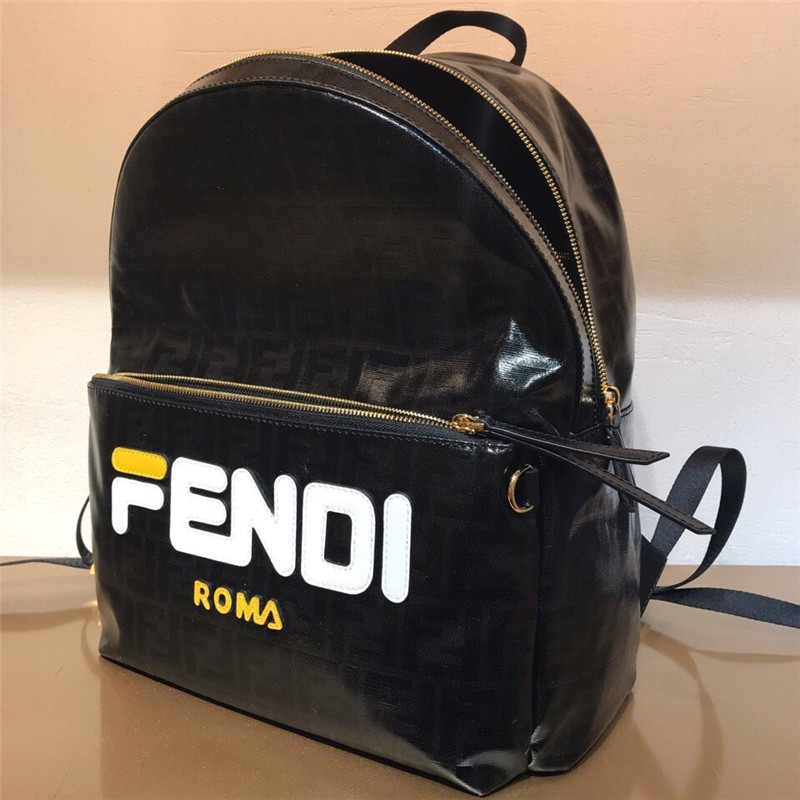 Fendi Black FF Big Backpack - Image 4