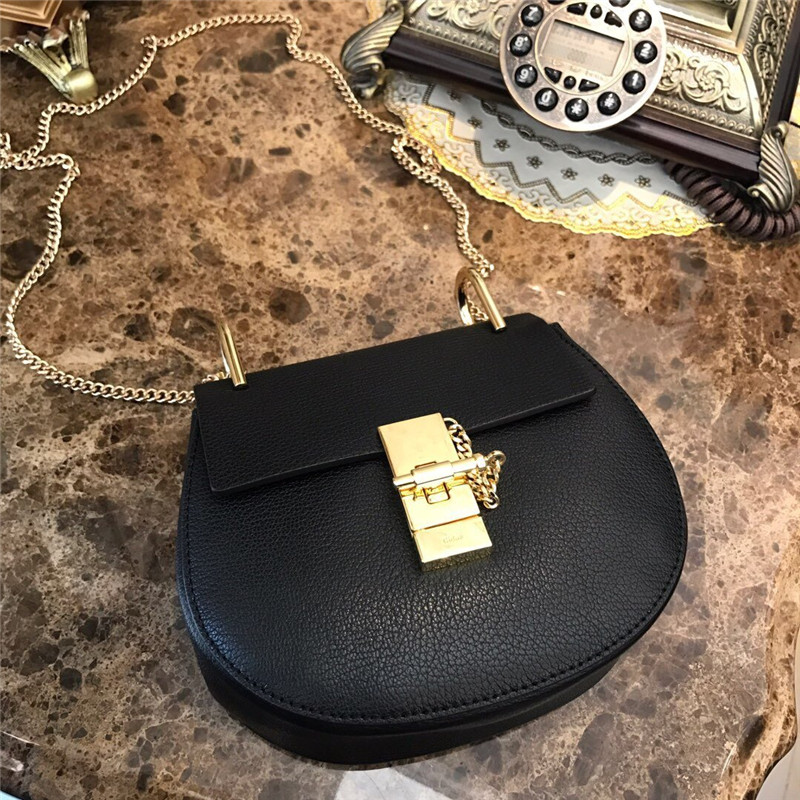 chloe mini drew bijou bag black