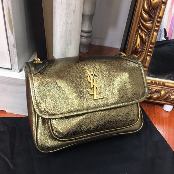 ysl Niki bag gold