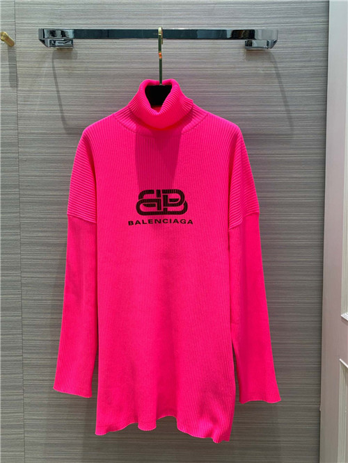 balenciaga logo turtleneck sweater