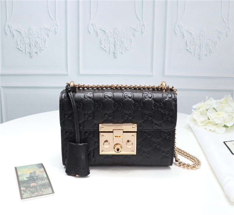 Gucci padlock mini online black