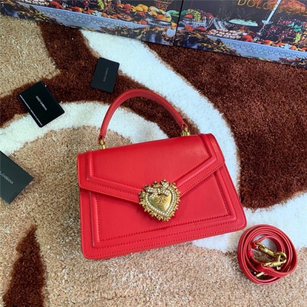 dolce gabbana D&G Medium Devotion Bag red