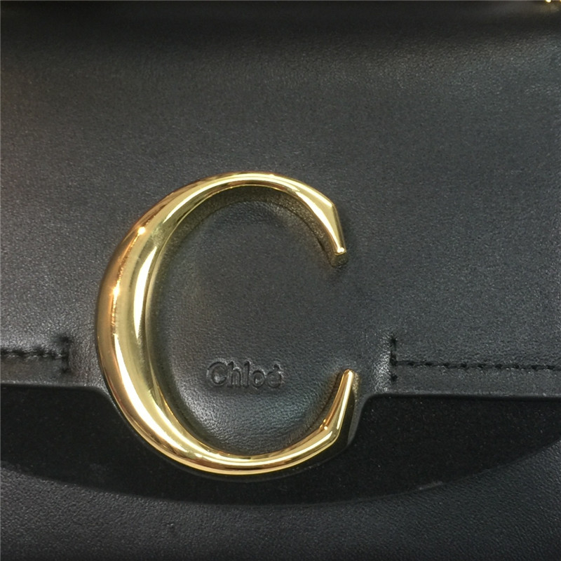 chloe c mini square bag black - Image 5