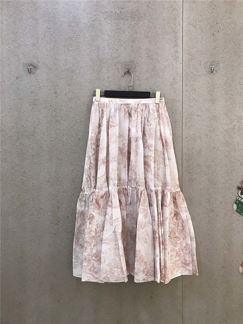 Dior Skirts Cotton Long Elegant Style Maxi Skirts