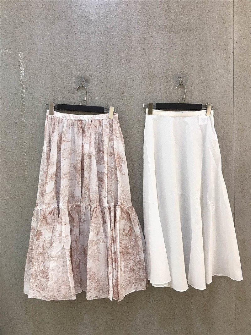 Dior Skirts Cotton Long Elegant Style Maxi Skirts - Image 2