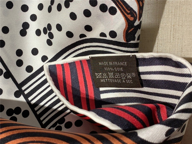 hermes silk scarf women white - Image 4