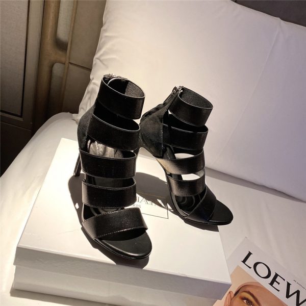 balmain sandals women black