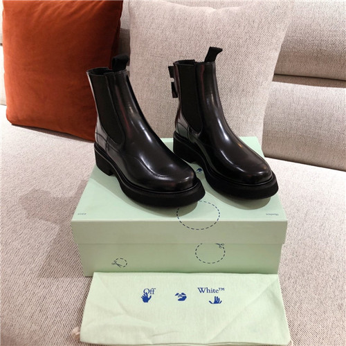 off white ankle boots