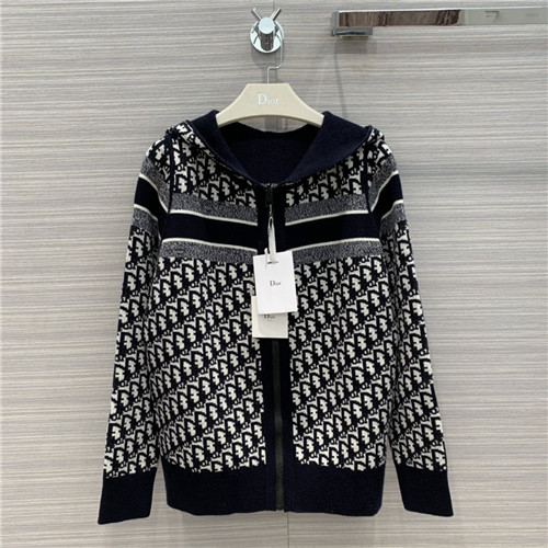 dior logo cashmere coat