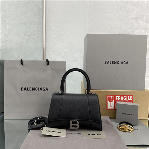 balenciaga hourglass bag black