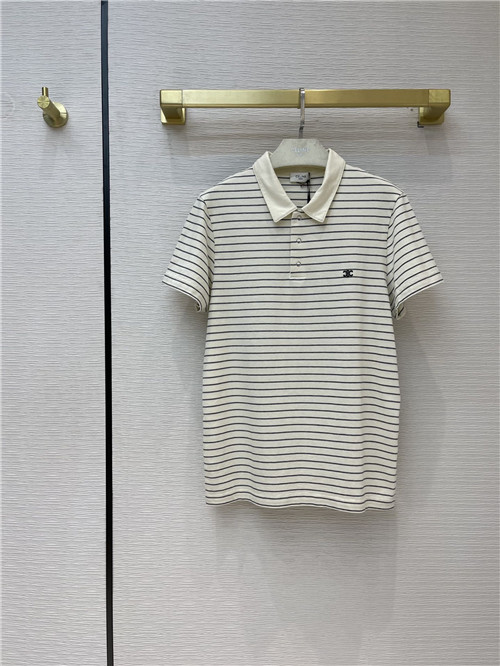 celine logo embroidered t-shirt