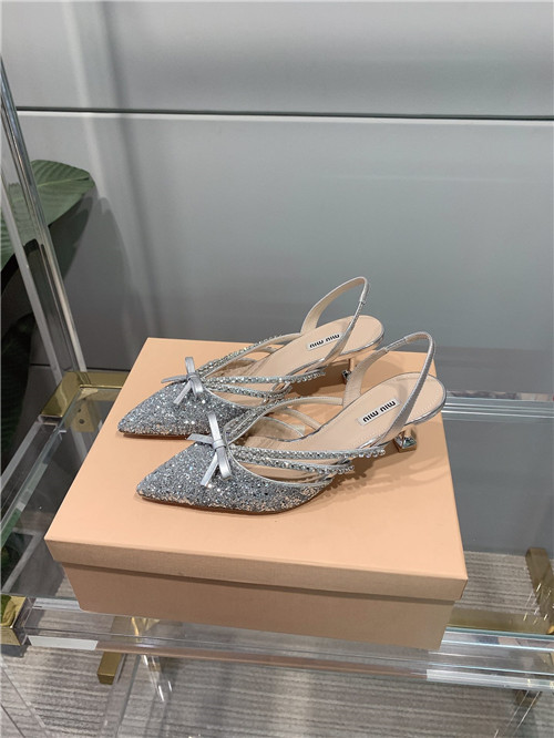 miumiu rhinestone bow sandals