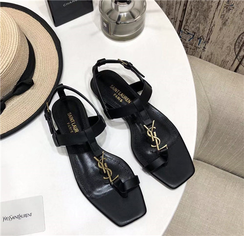 ysl flat sandals womens