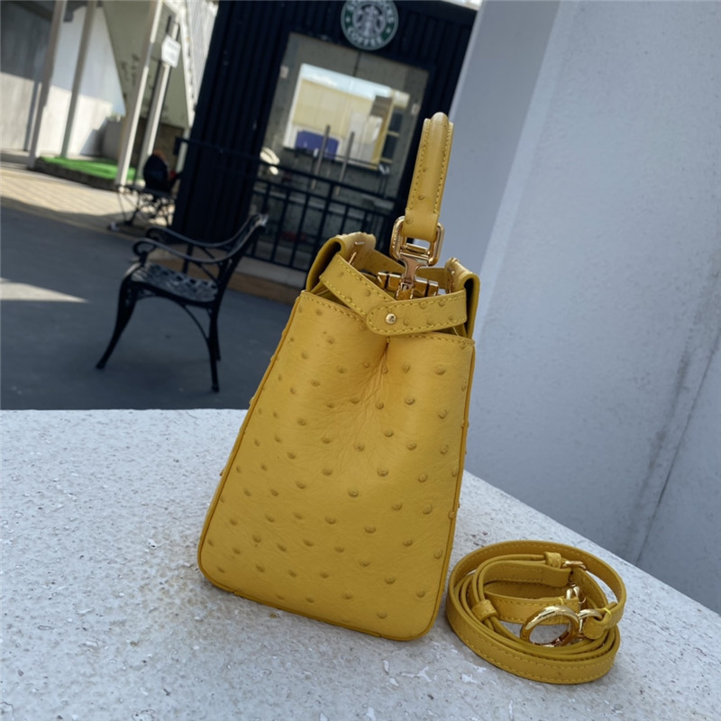 fendi ostrich leather peekaboo bag - Image 6