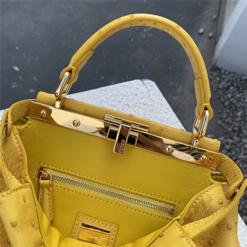 fendi ostrich leather peekaboo bag - Image 4