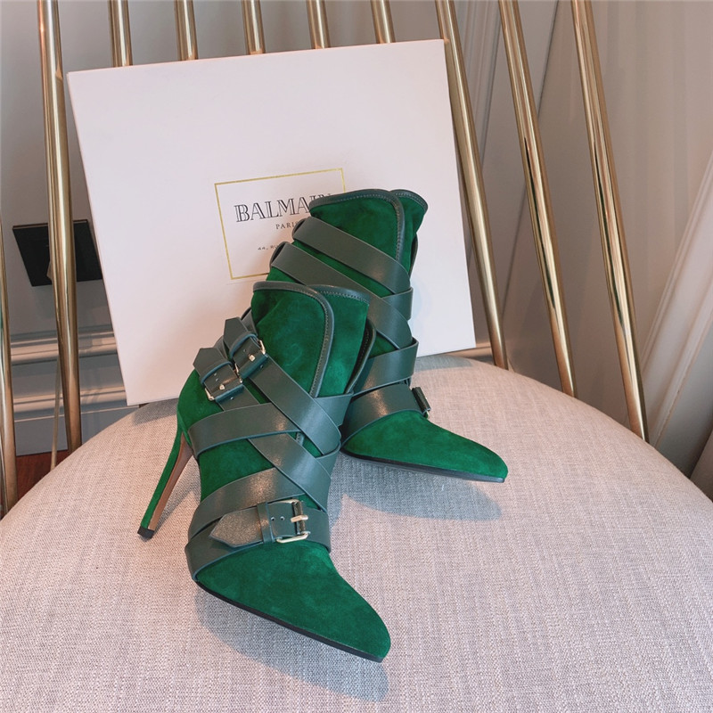 balmain pointed toe belt buckle boots - Image 2