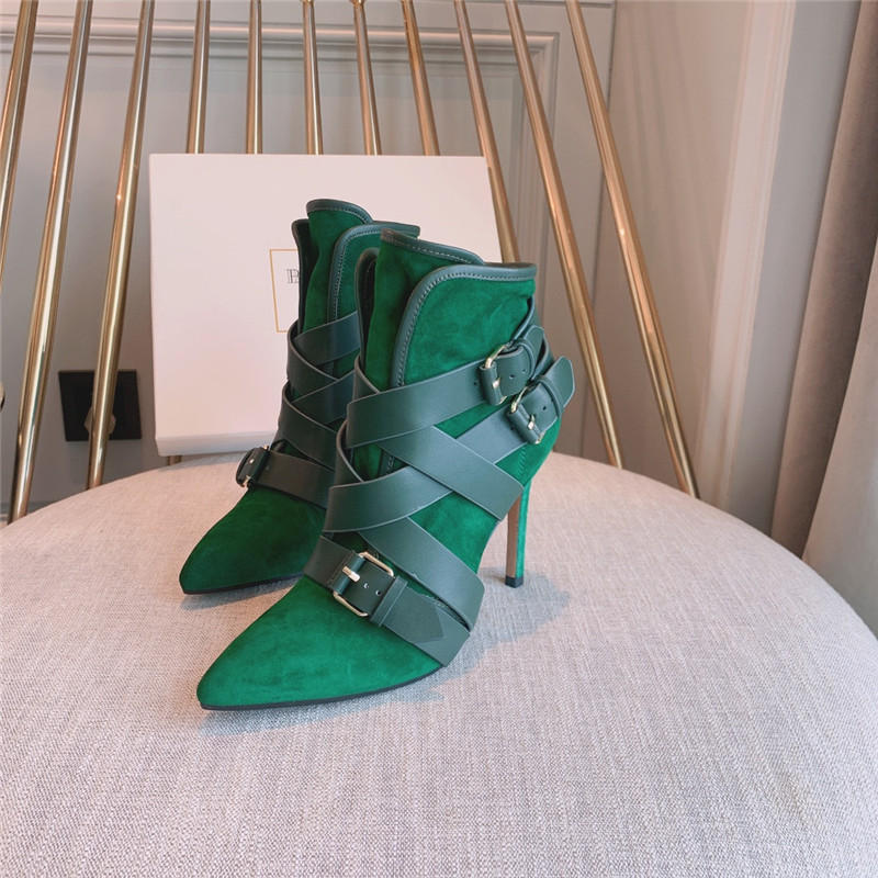 balmain pointed toe belt buckle boots - Image 9