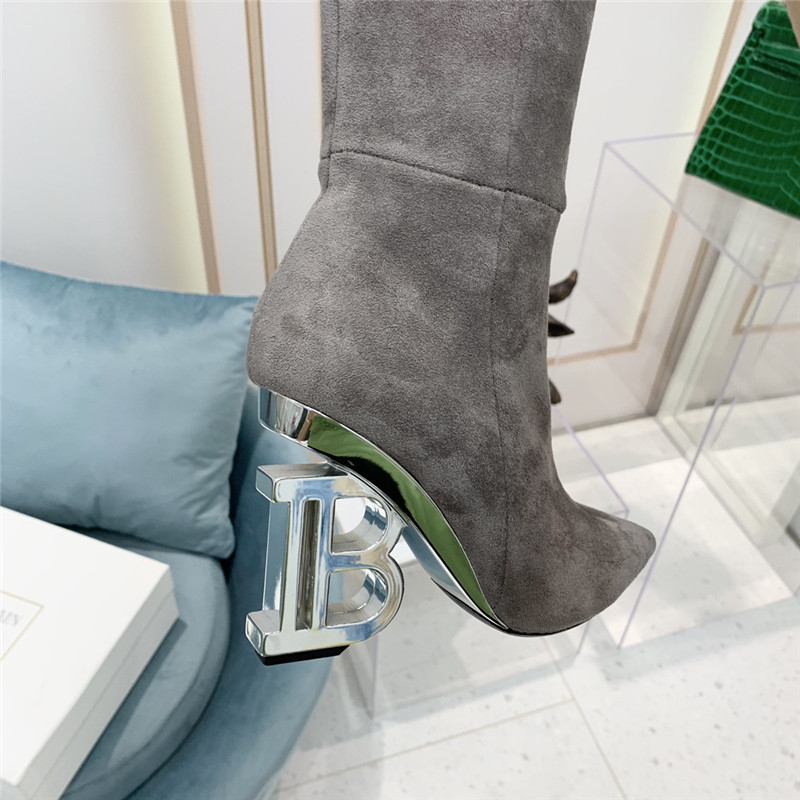 balmain logo letters long boots - Image 4