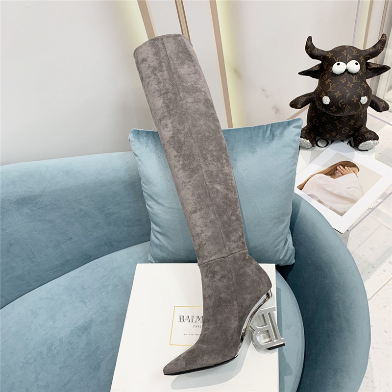 balmain logo letters long boots - Image 8