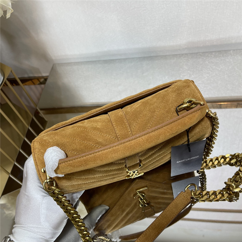 ysl monogram college nubuck leather bag - Image 4