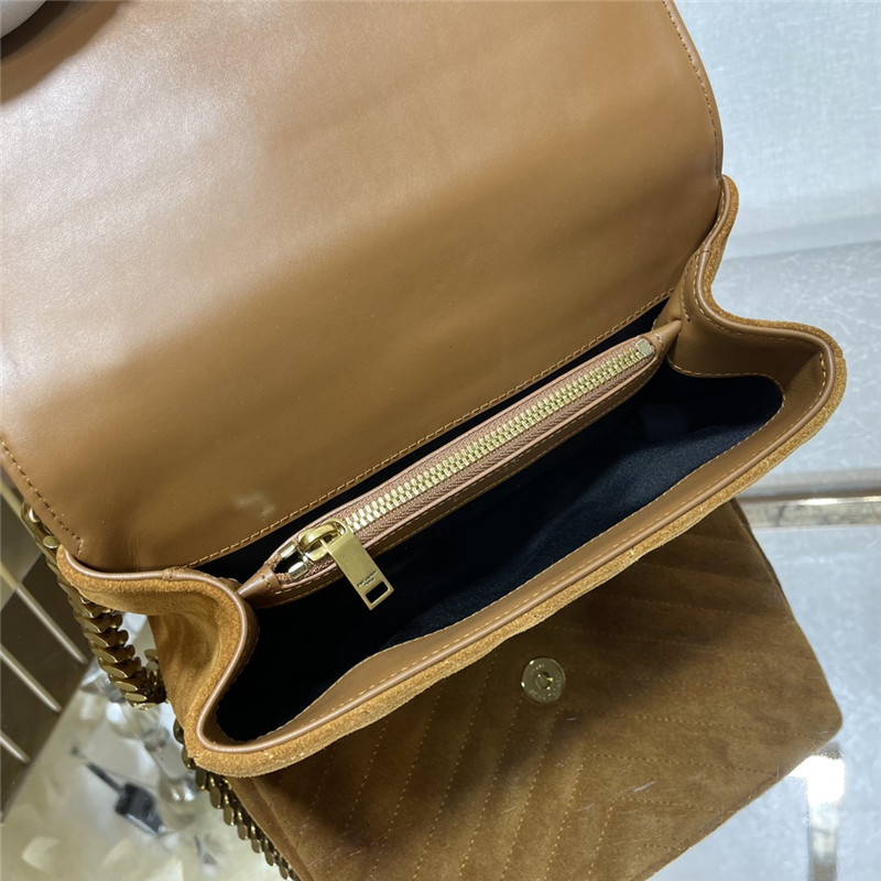 ysl monogram college nubuck leather bag - Image 5