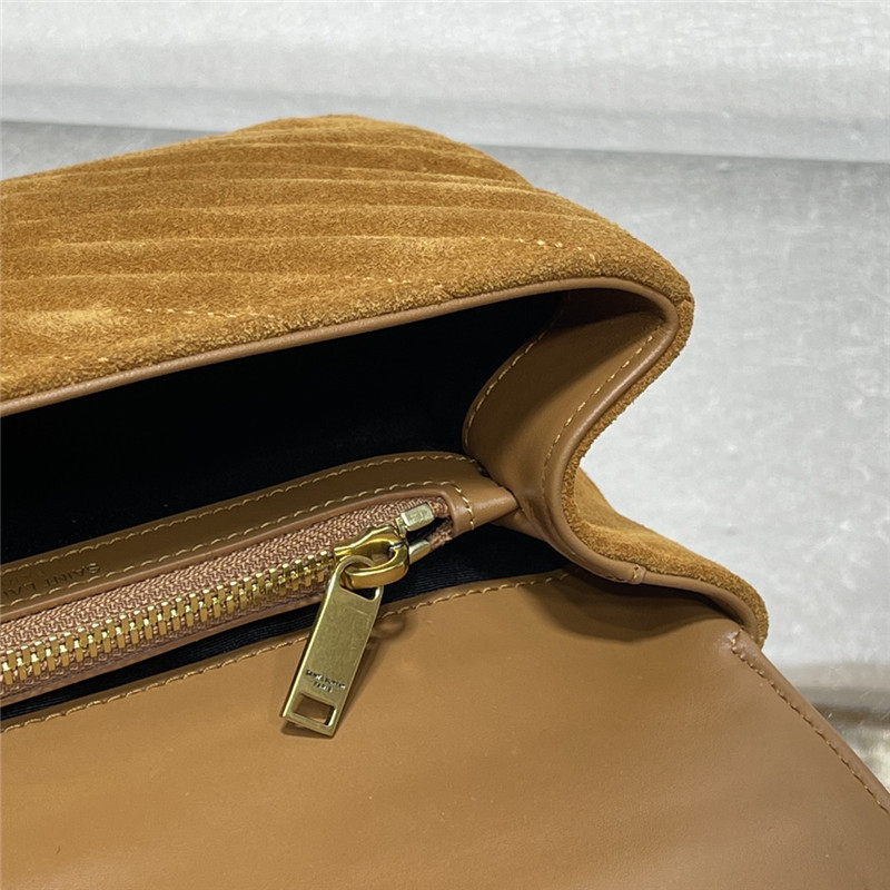 ysl monogram college nubuck leather bag - Image 6