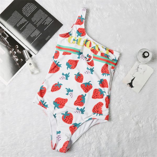 gucci strawberry swimsuit