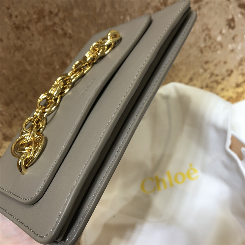 chloe drew bijou leather clutch bag - Image 4