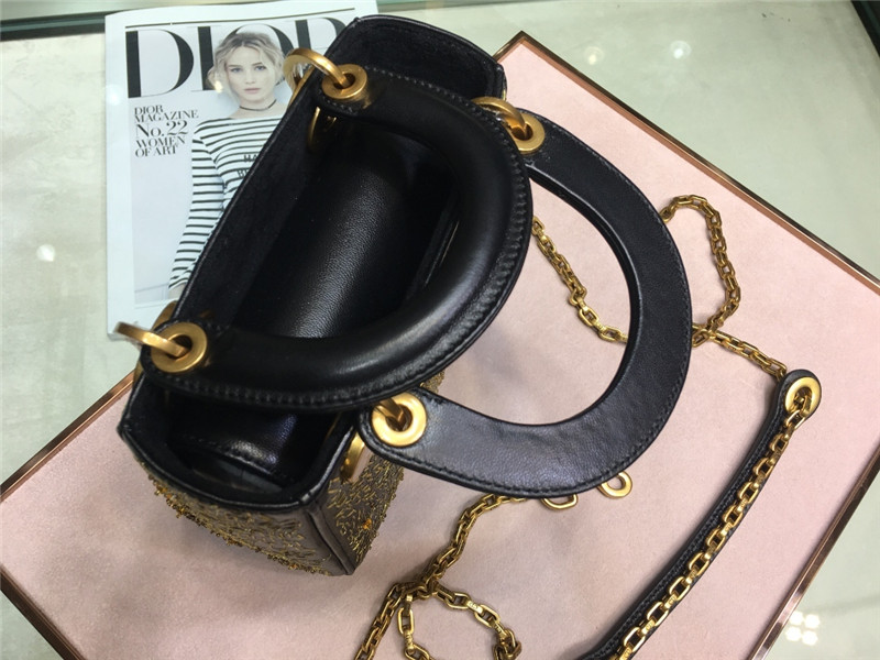 lady dior mini embroidery moon bag - Image 5