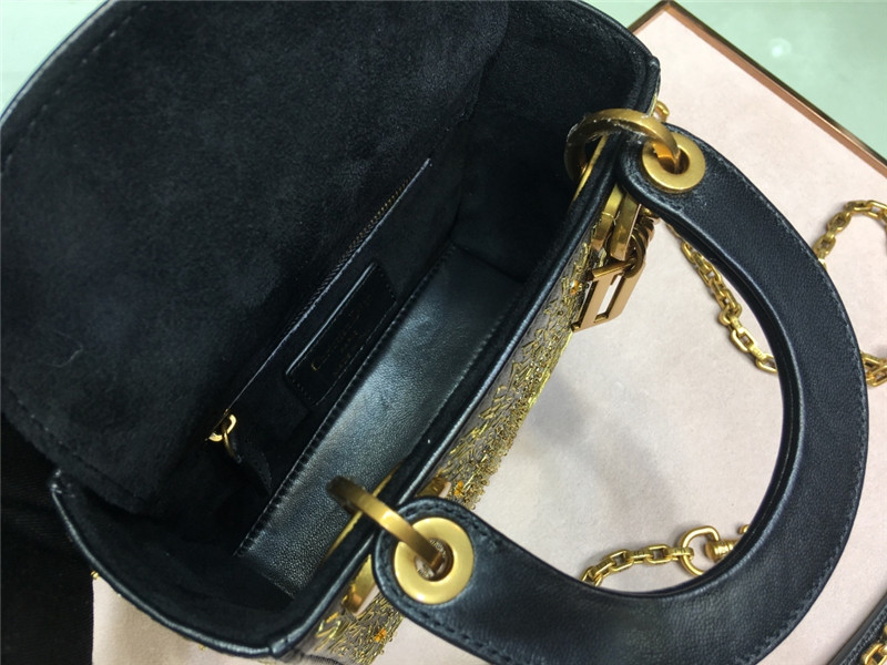 lady dior mini embroidery moon bag - Image 6