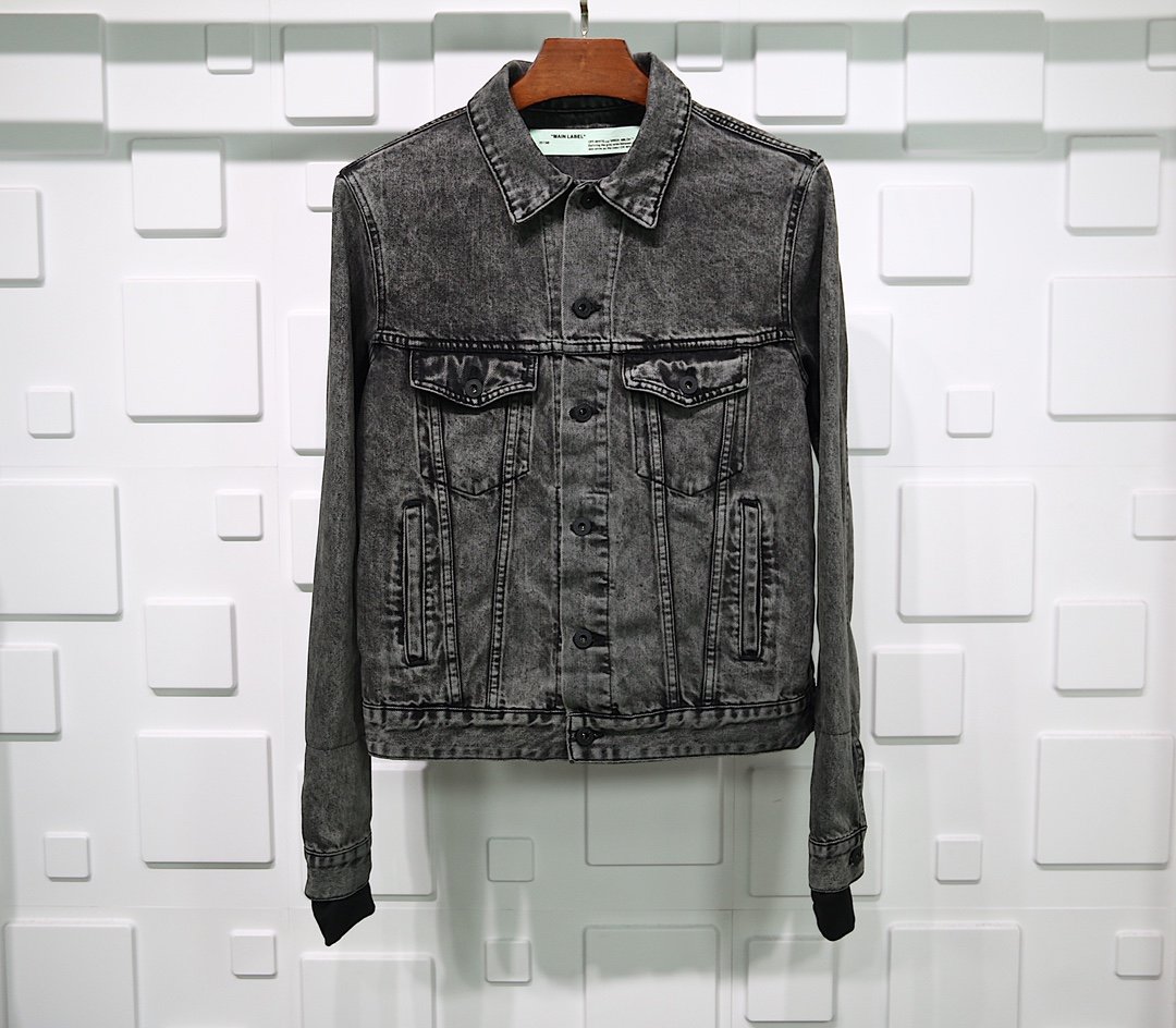 Off white caban denim jacket best sale