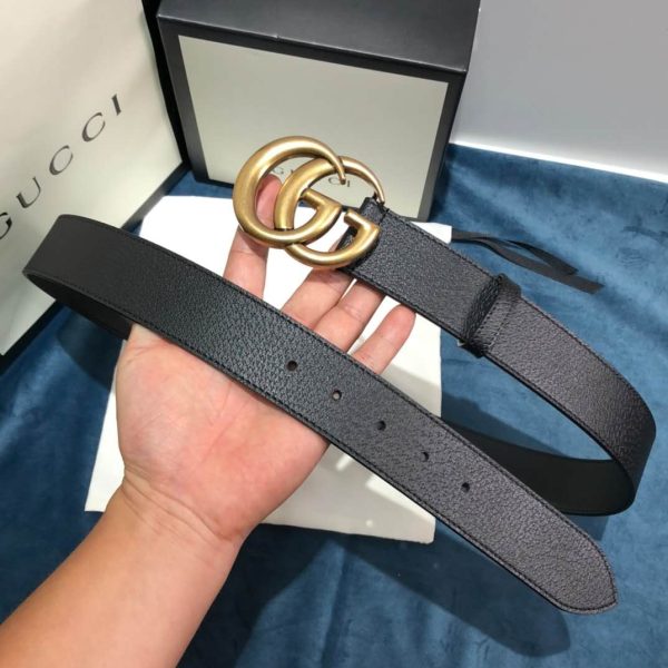 Gucci Black Belt ,1.5 Inch Buckle 3.003W*2.36 H Inches