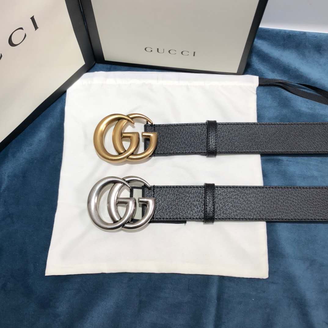 Gucci Black Belt ,1.5 Inch Buckle 3.003W*2.36 H Inches - Image 3