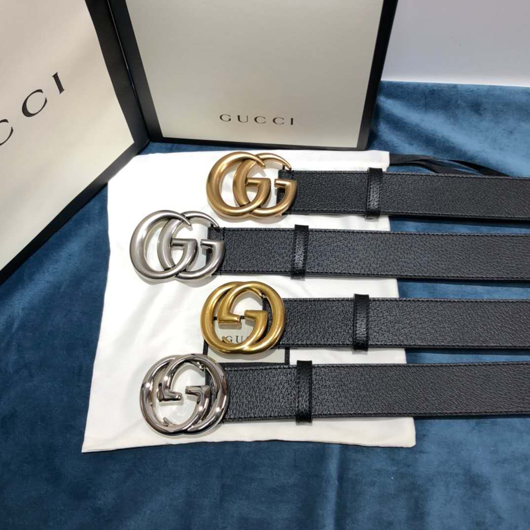 Gucci Black Belt ,1.5 Inch Buckle 3.003W*2.36 H Inches - Image 4