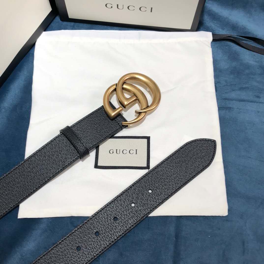 Gucci Black Belt ,1.5 Inch Buckle 3.003W*2.36 H Inches - Image 7
