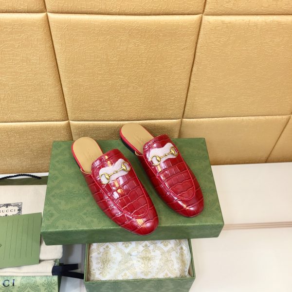 Gucci slippers red hot sale