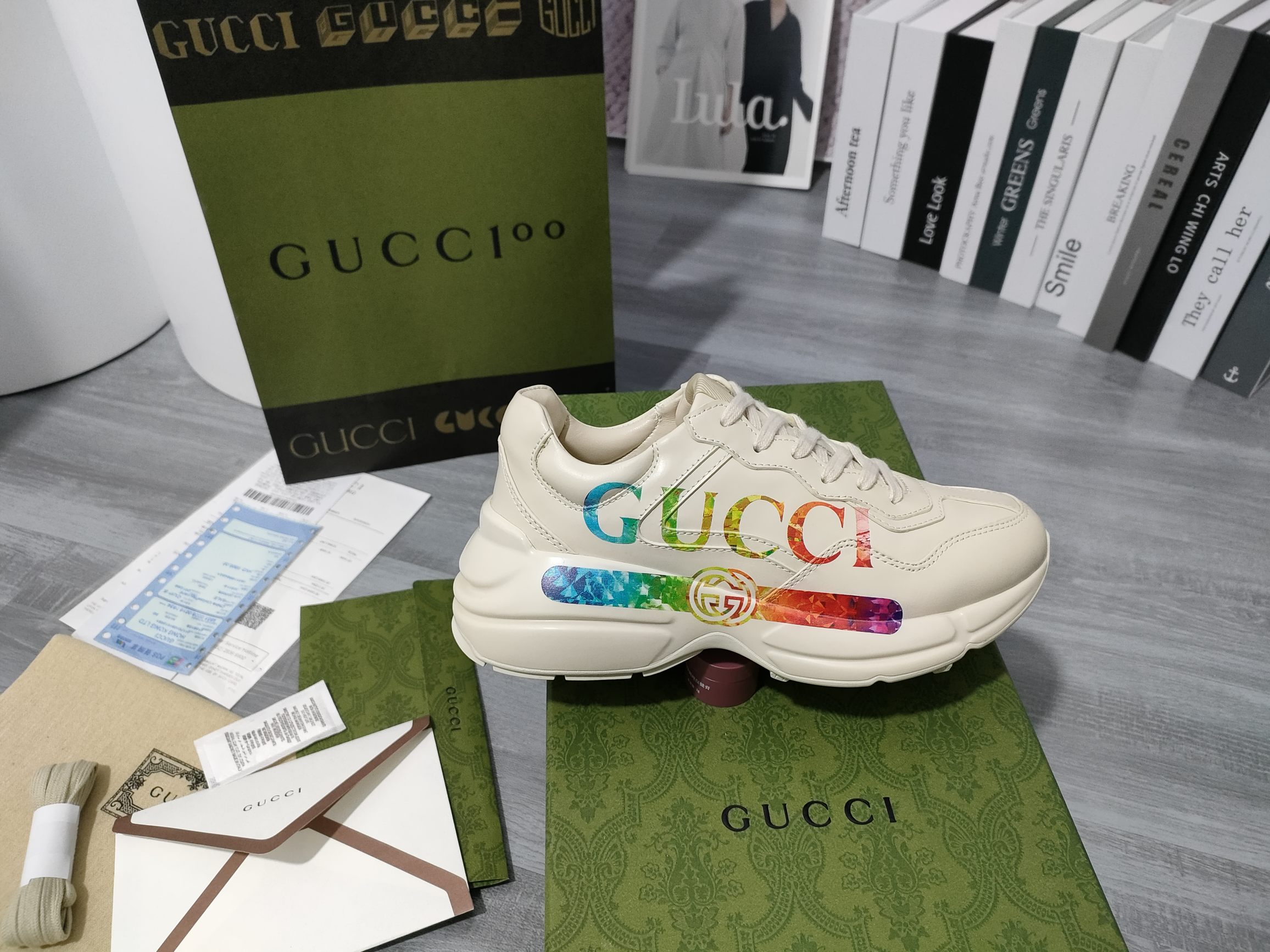 High version of Gucci dad shoes for couples B - Image 4