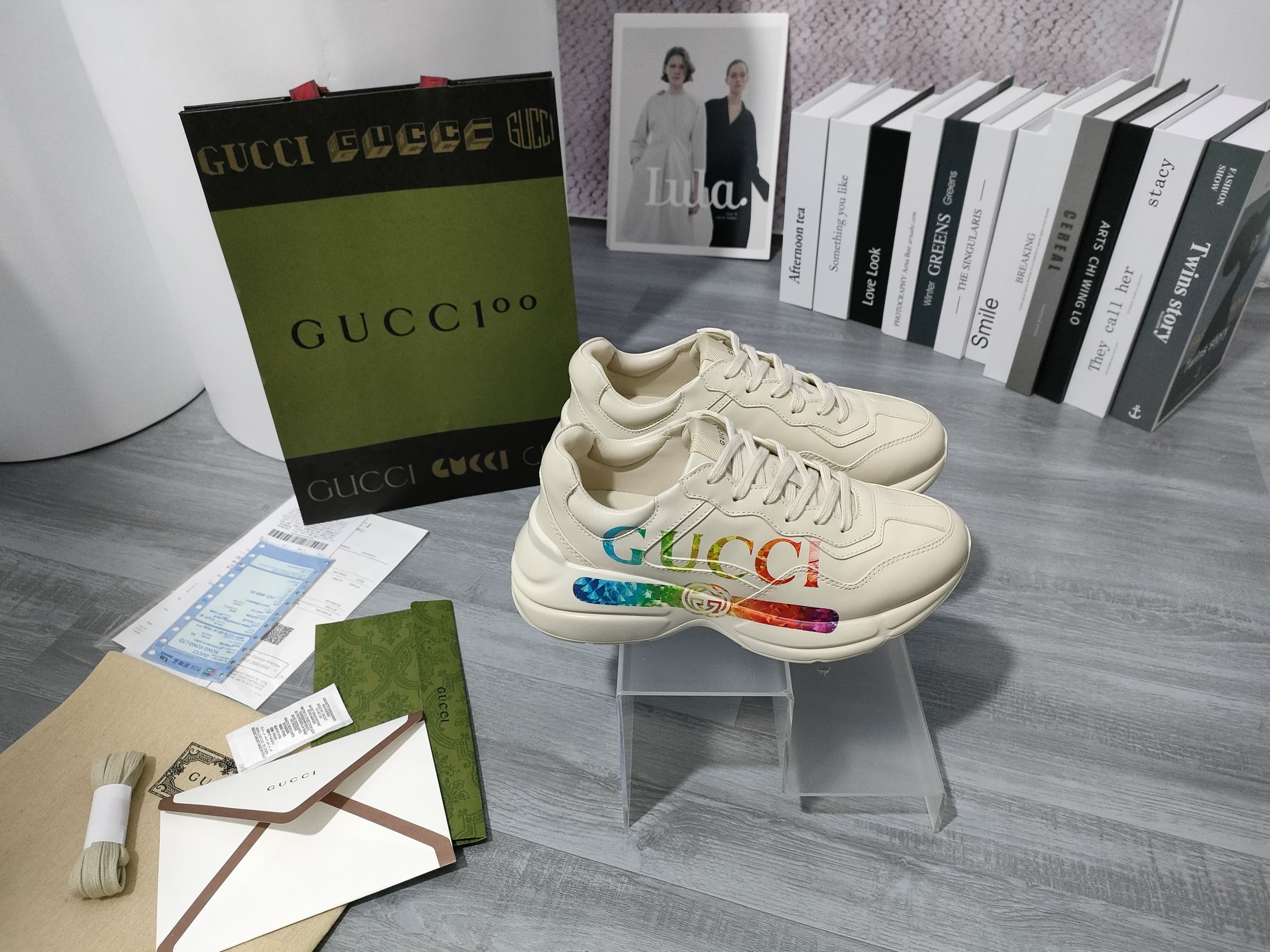 High version of Gucci dad shoes for couples B - Image 8