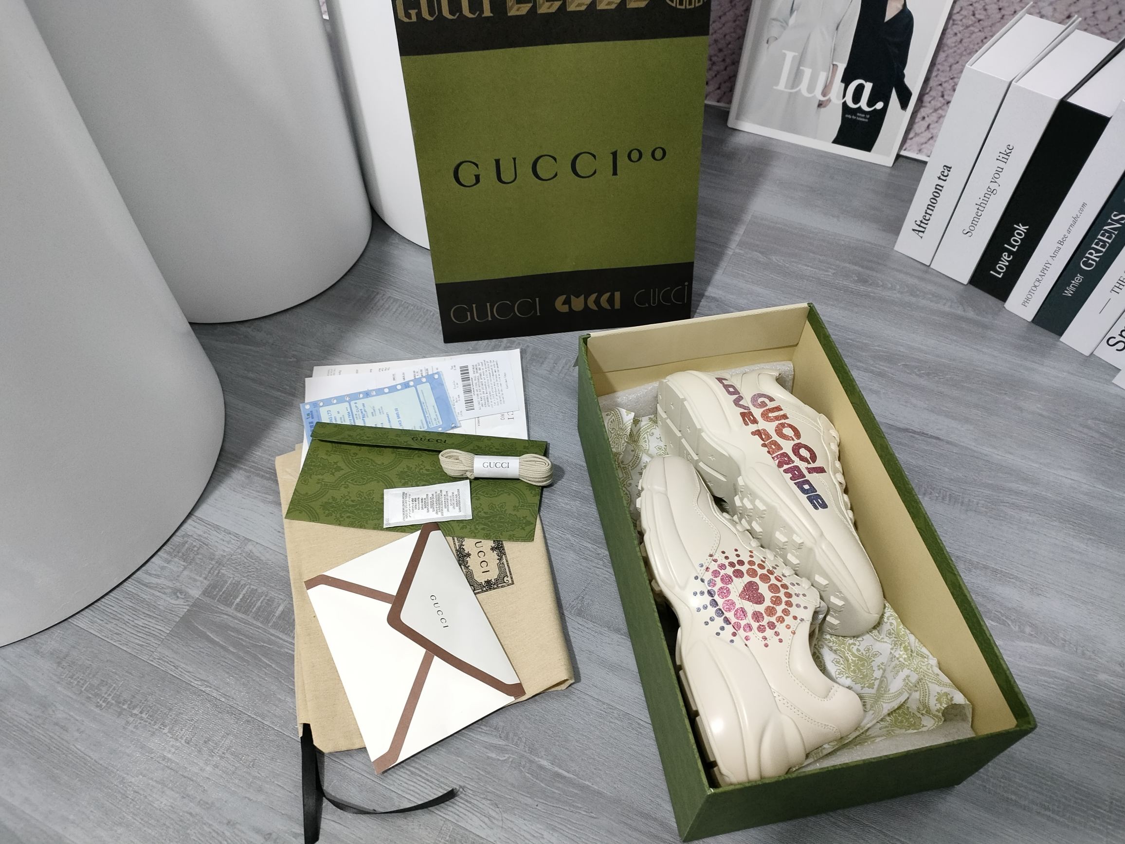 High version of Gucci dad shoes for couple K - Image 4