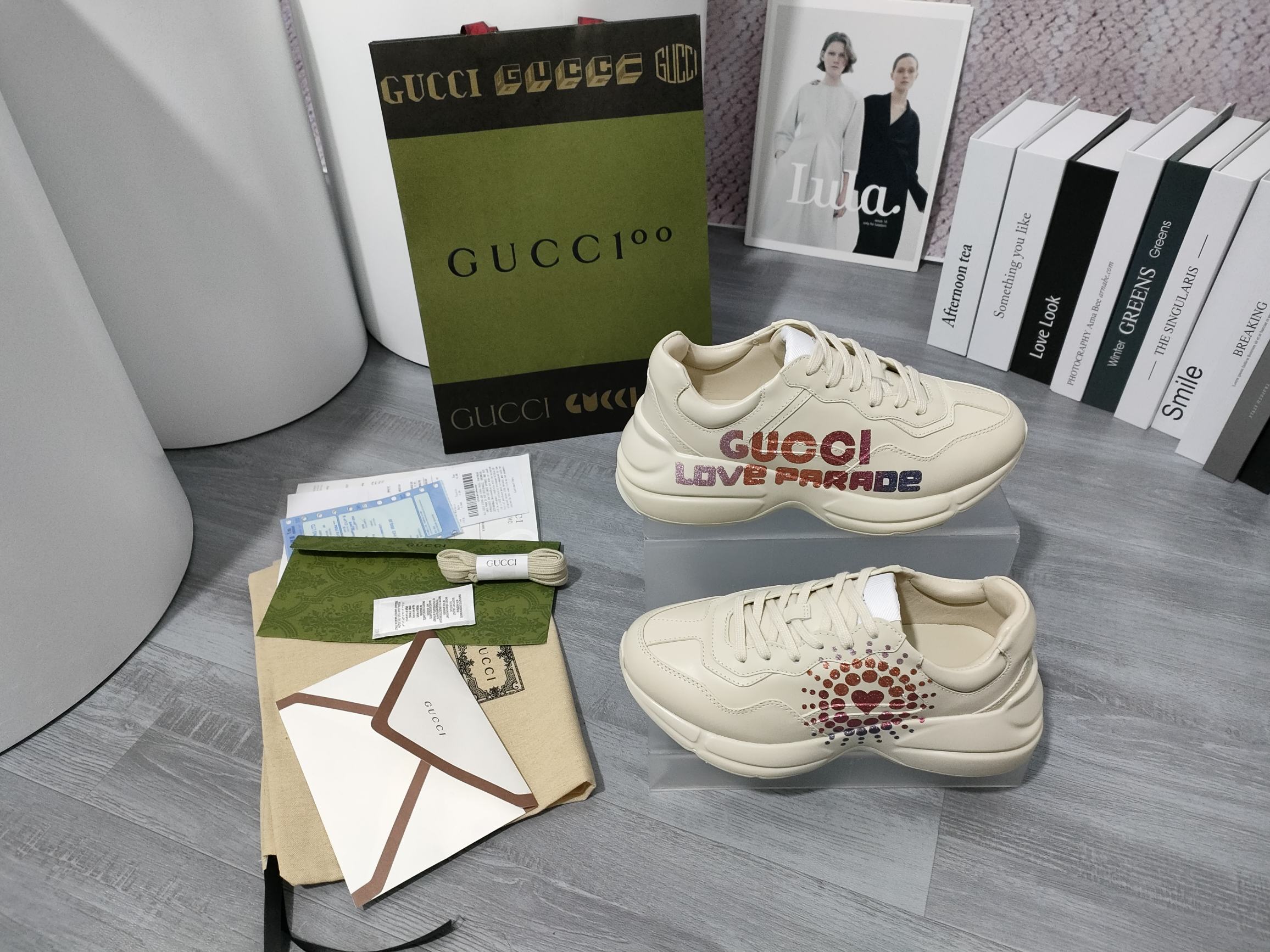 High version of Gucci dad shoes for couple K - Image 7