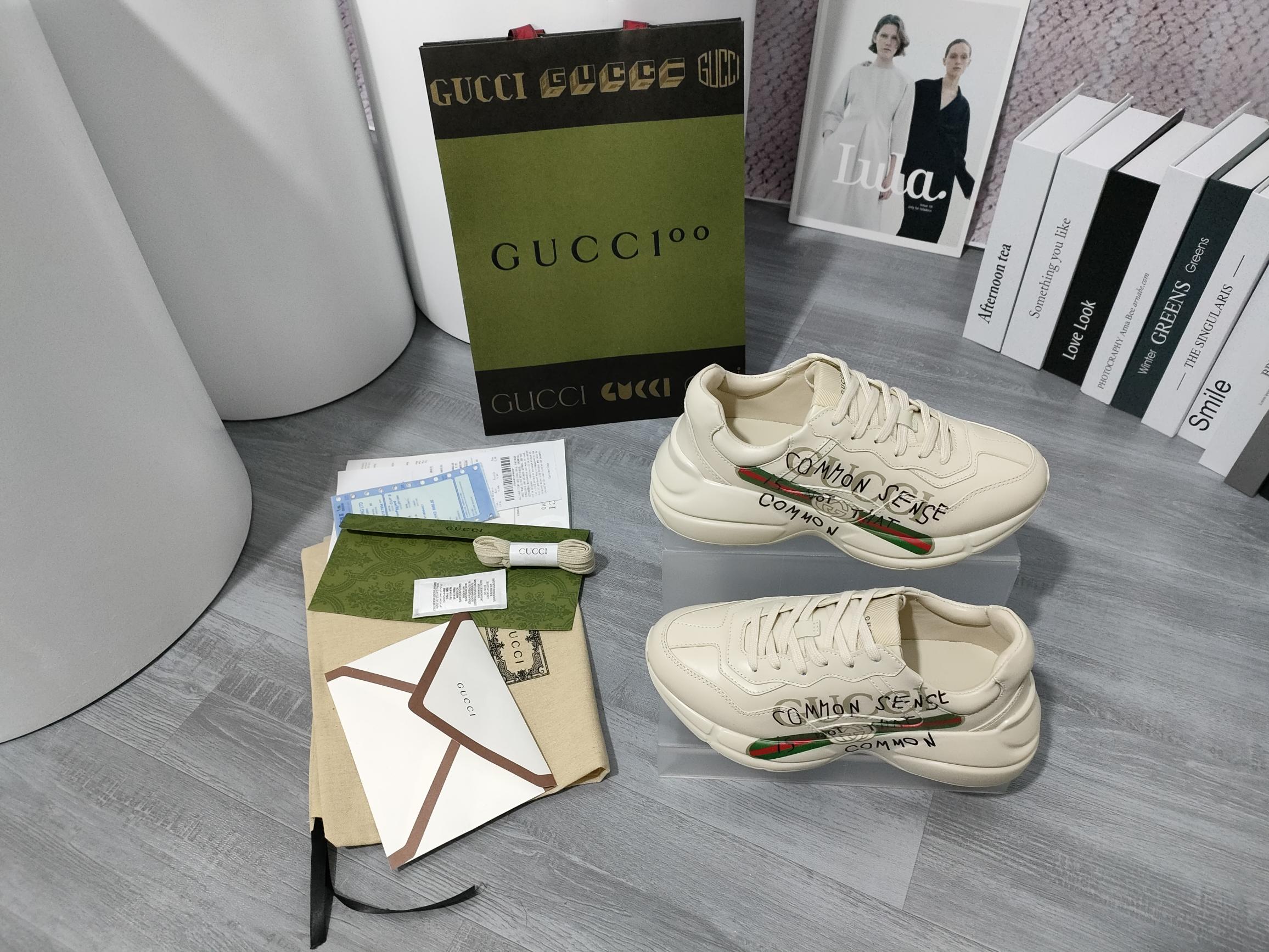 High version of Gucci dad shoes for couple K - Image 9