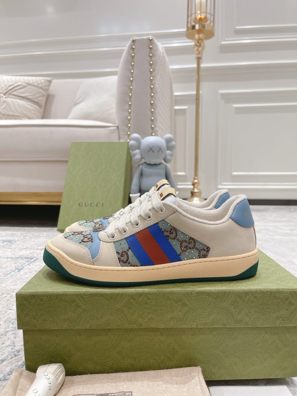 Newly upgraded Gucci dirty shoes for couples GG series distressed and casual V
