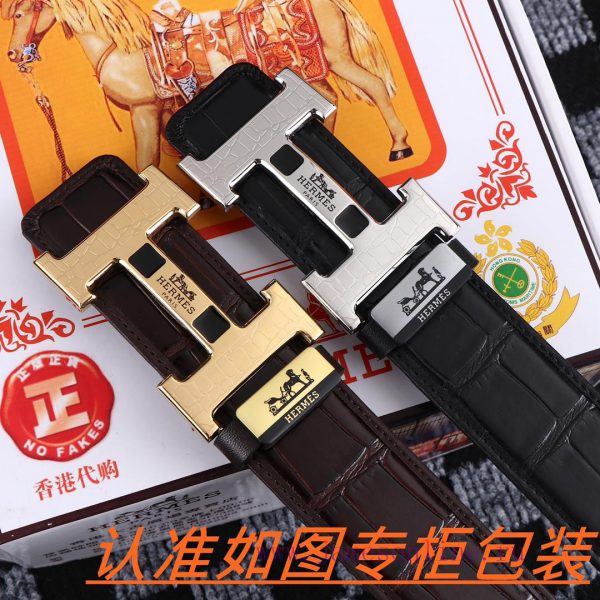 Men's belt HermesMen's leather belt is made of 100% head layer cowhide, ensuring that the 24 zm4m1z54