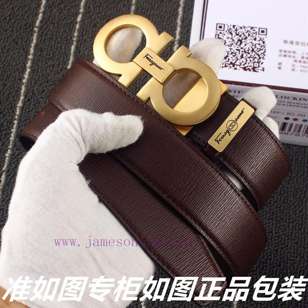 Ferragami ️Comes with a punch as a giftThe material is made of 100% top layer cowhide, ensur yhrn91go - Image 3