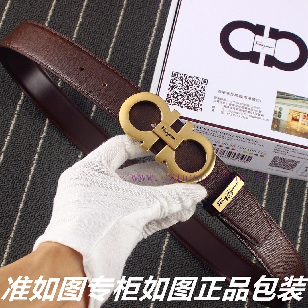 Ferragami ️Comes with a punch as a giftThe material is made of 100% top layer cowhide, ensur yhrn91go - Image 4