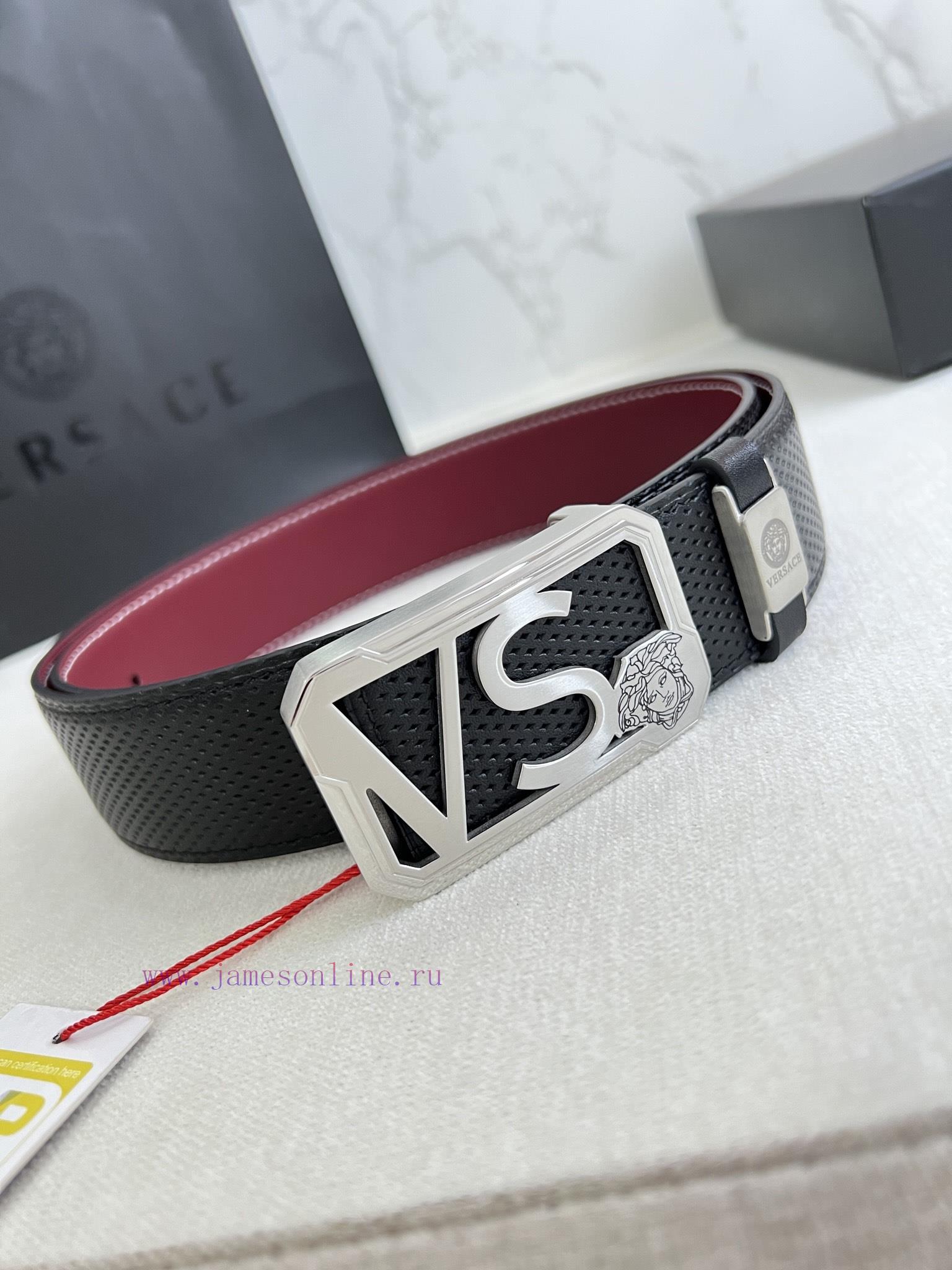 Versace. Versace Belt and BeltsHanging buckle, classic human head made of pure steel materia n8kxbmc4 - Image 4