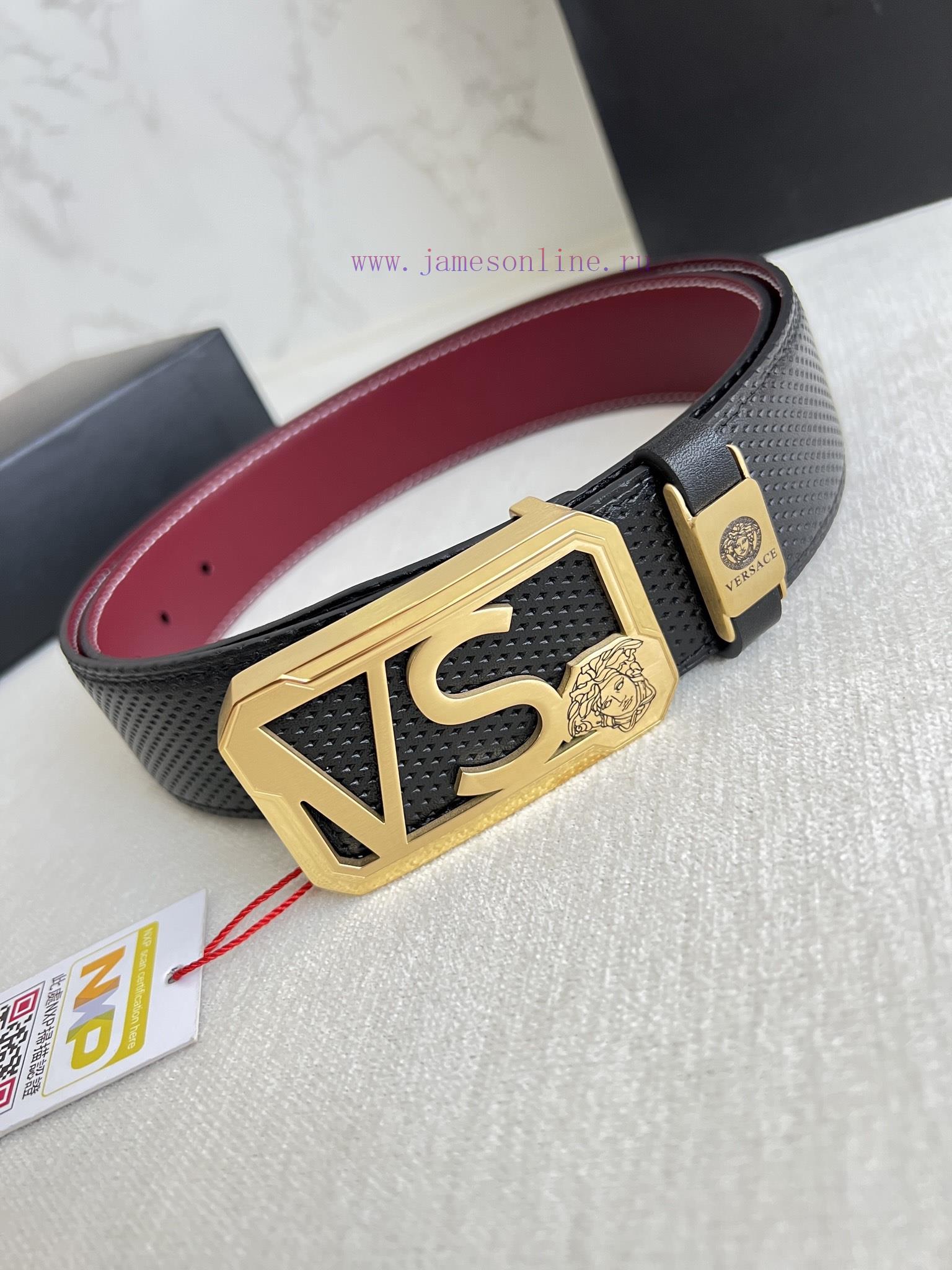 Versace. Versace Belt and BeltsHanging buckle, classic human head made of pure steel materia n8kxbmc4 - Image 5